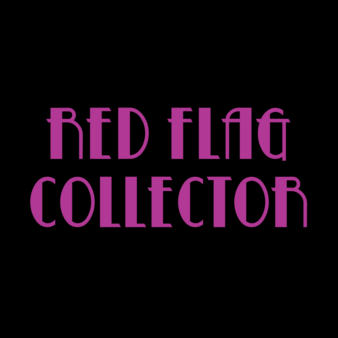 Red Flag Collector - Canvas Shopping Bag