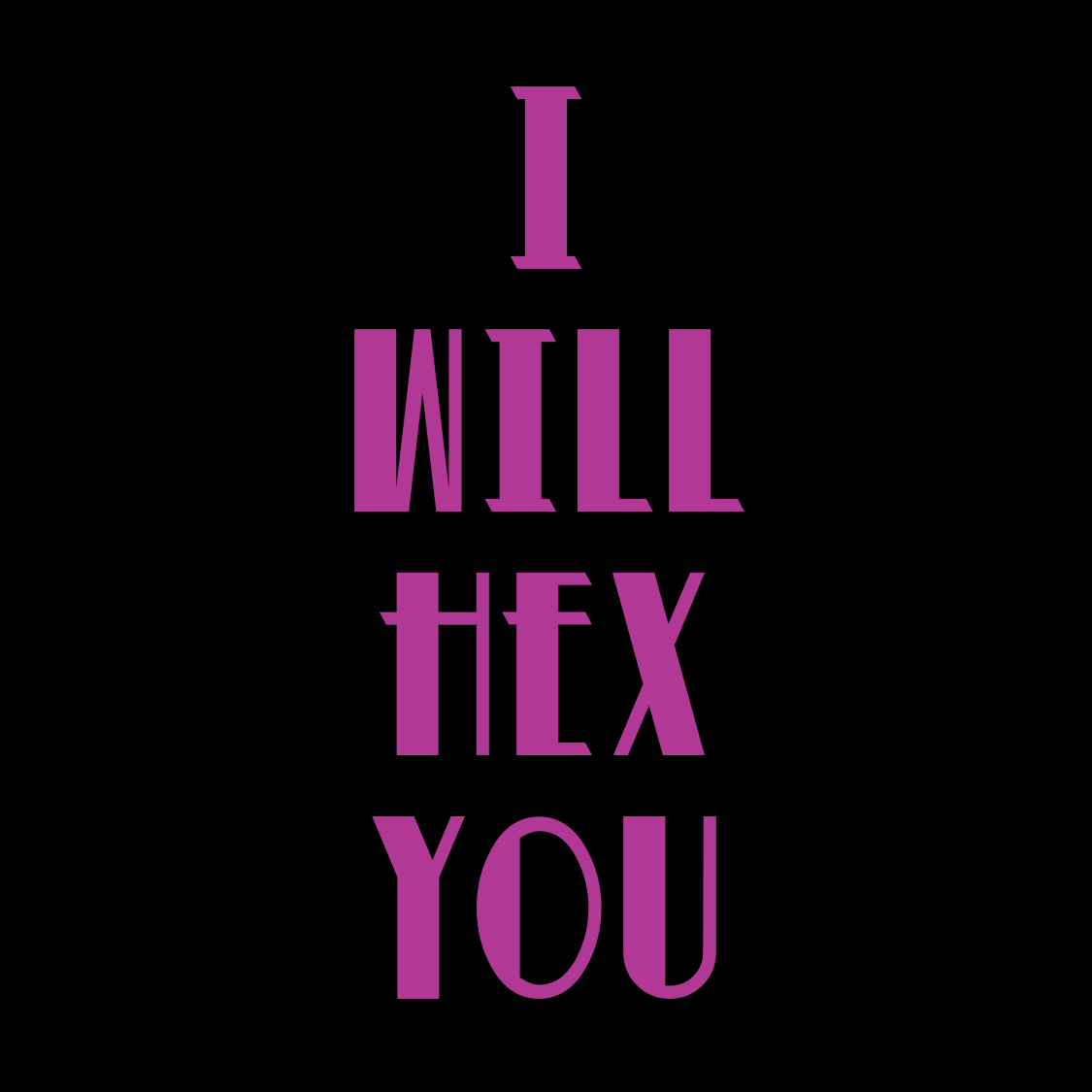 I Will Hex You - Canvas Shopping Bag