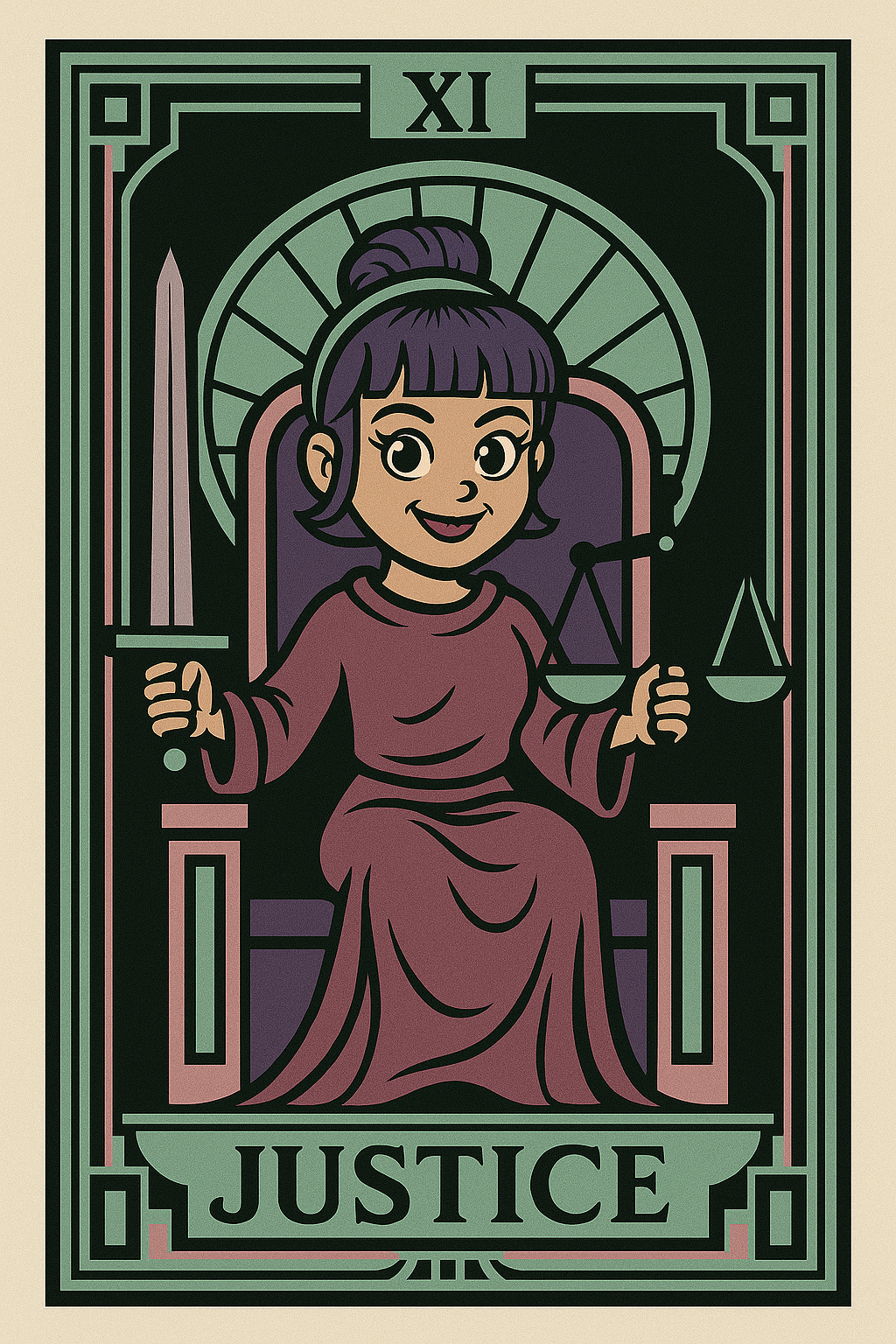 Justice Tarot - Yoga Bag
