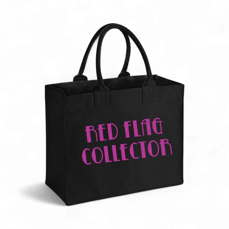 Red Flag Collector - Canvas Shopping Bag