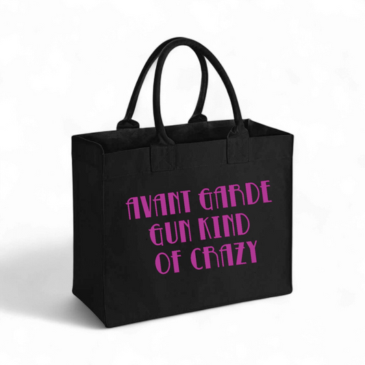 Avant Garde Gun Kind of Crazy - Canvas Shopping Bag