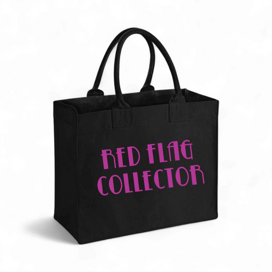 Red Flag Collector - Canvas Shopping Bag