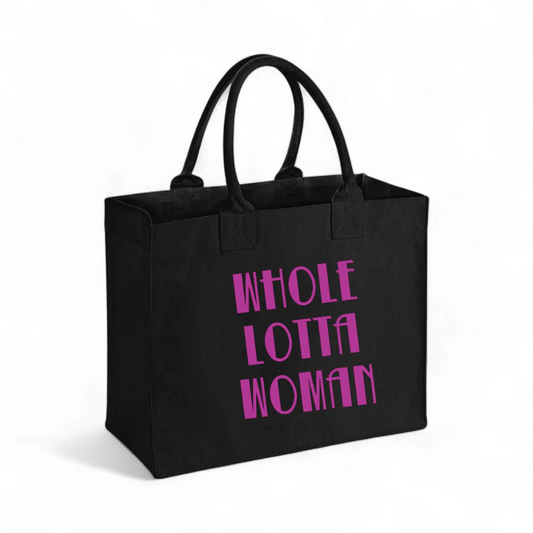 Whole Lotta Woman - Canvas Shopping Bag